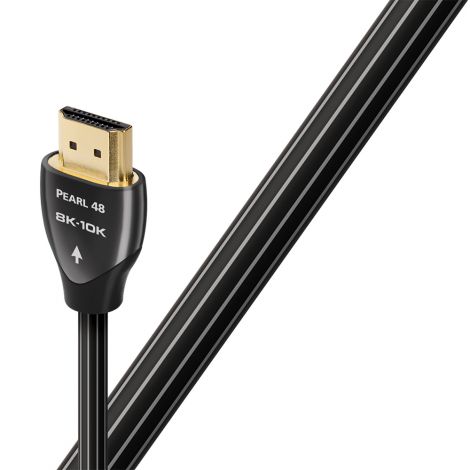 Le câble Audioquest Pearl 48 HDMI constitue le ticket d'entrée de la gamme 48 d'Audioquest. Ce câble HDMI adopte des conducteurs solides en cuivre à long grain pour fournir un haut débit de transfert de 48 Gbps et assurer une parfaite transmission des flu