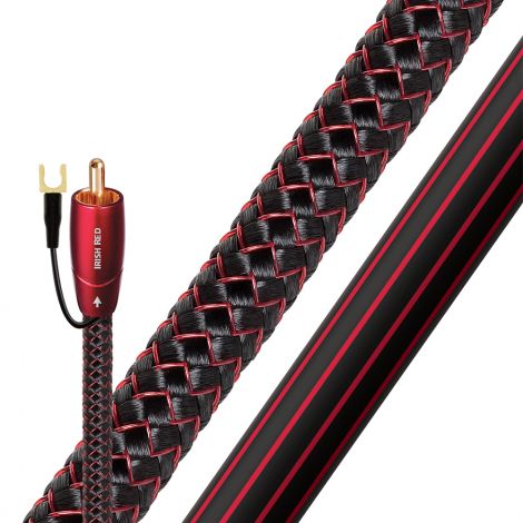 Le câble Audioquest Irish Red permet de tirer toute la quintessence de tout caisson de basses.