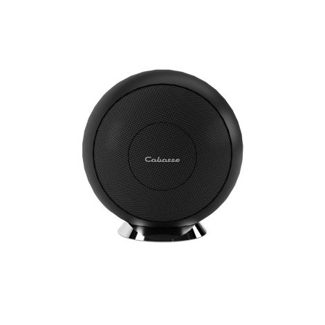 L'enceinte compacte Cabasse Riga2 est un modèle sphérique doté d'un haut-parleur coaxial de 17 cm de diamètre d'une puissance admissible de 150 W RMS et de 1000 W en crête.