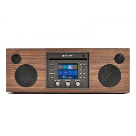 La chaîne compacte Como Audio Musica est une véritable mini-chaîne HiFi multifonction avec triple tuner radio Web, FM et DAB/DAB+, disposant d'un lecteur CD en façade, d'une connexion sans fil WiFi et Bluetooth. Accès à vos services musicaux Spotify, Deez