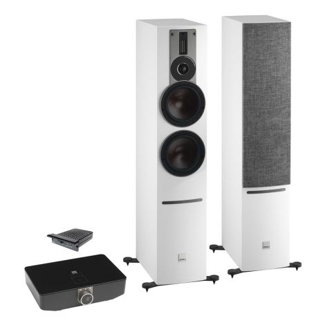 Dali Rubicon 6 C + Sound Hub + NPM-1BluOS-Blanc Laqué
