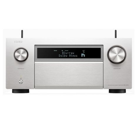 Le Denon AVC-A1H est un ampli home-cinéma de pointe, compatible avec la résolution 8K/4K via HDMI 2.1, offrant 15 canaux d'amplification et la gestion de 4 caissons de basses indépendants. Il prend en charge les formats audio Dolby Atmos, DTS:X et Auro 3D