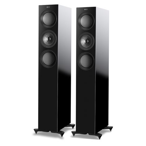KEF R5 META (Paire)-Noir Laqué