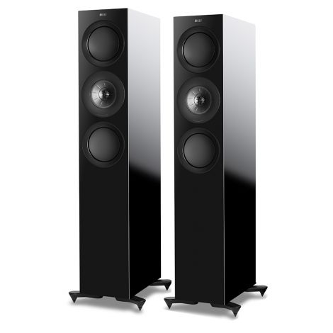 KEF R7 Meta (Paire)-Noir Laqué