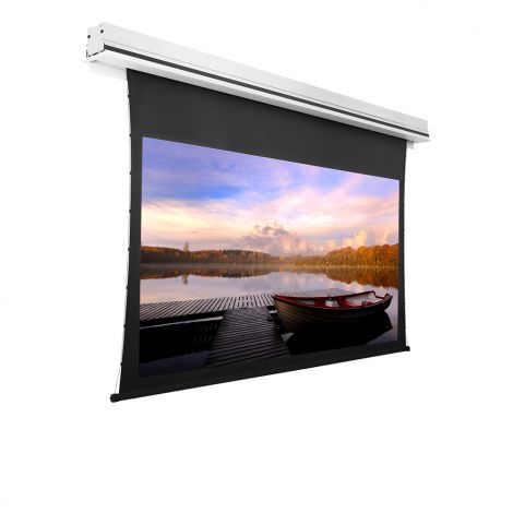 Le Lumene Showplace UHD 4K est un écran de vidéo projection encastrable motorisé, tensionné et transonore qui vous séduira par la qualité de sa finition.