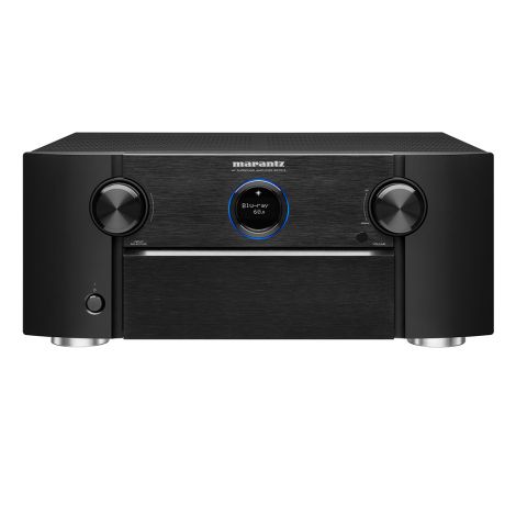 L'ampli home-cinéma Marantz SR-7015 est un modèle 9.2 canaux certifié IMAX Enhanced et compatible Dolby Atmos et DTS:X. Il présente la particularité de prendre en charge les flux UHD 8K HDR.