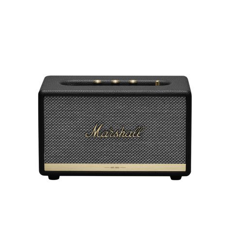 L'enceinte Bluetooth Marshall Acton II est peut-être compacte, mais elle offre un son ultra-ample. Dynamique et compacte, elle est dotée de trois amplificateurs de classe D qui alimentent ses deux tweeters et son caisson de basse et produit un son colossa