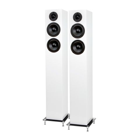 Les enceintes colonnes Pro-Ject Speaker Box 10 conviennent à des pièces d'une trentaine de m2. Elles disposent de 3 hauts parleurs en façade et d'un event sur la face arrière.