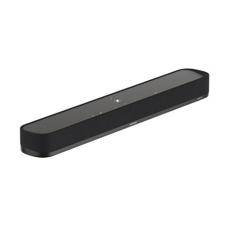  La barre de son Sennheiser Ambeo SoundBar Mini reprend les éléments clés des Sennheiser Ambeo Max et Sennheiser Ambeo SoundBar Plus dans un format très compact.
