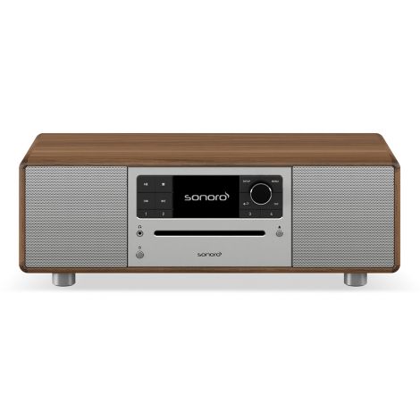 La mini chaîne compacte Sonoro Prestige est un concept tout en un qui intègre un lecteur de CD, un tuner FM DAB+, des enceintes en façade, et des fonctions de musique en streaming tel que Deezer ou Spotify. Une qualité de fabrication et une qualité de son