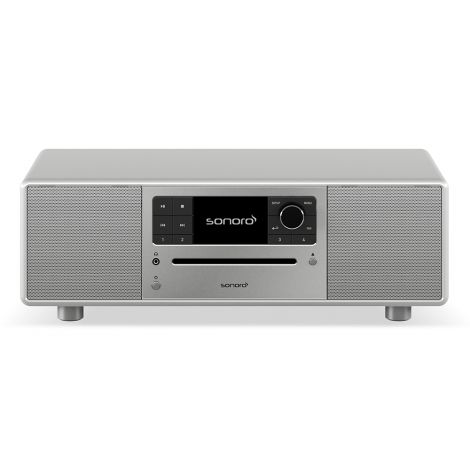 La mini chaîne compacte Sonoro Prestige est un concept tout en un qui intègre un lecteur de CD, un tuner FM DAB+, des enceintes en façade, et des fonctions de musique en streaming tel que Deezer ou Spotify. Une qualité de fabrication et une qualité de son