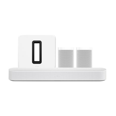 Sonos Beam 2 Pack Home Cinéma 5.1-Blanc